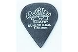 Púas originales de Dunlop. Dunlop Tortex Sharp 135 - Lote de 12 púas, color negro