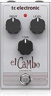 TC Electronic EL CAMBO OVERDRIVE Classic Tube Overdrive Pedal with Intuitive 3-Knob Interface for Essential Blues Rock Tones
