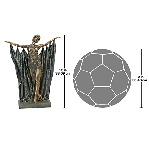 Design Toscano QL1436314 Queen Semiramis Exotic Dancer Art Deco Statue thumb #4