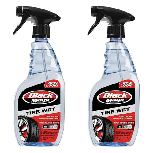 Black Magic Tire Wet 23oz Trigger Spray Specially Formulated Tire ...