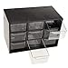Home Desktop 9 Schubladen Cosmetic Organizer Durchsichtige Make Up Aufbewahrungsbox Aus Kunststoff - Schwarz
