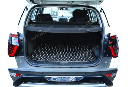 Image of Auto Soft Premium 7D Car Baleno Boot Mat ? Full Coverage Waterproof Dustproof Anti-Slip Dicky Mat ? Durable, Washable & All-Weather Protection Baleno Boot Mat - Nappa Leathereite - Baleno (2020-2023)