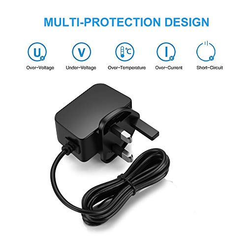 Aukru 12V 2000mA Power Supply 5.5mm AC DC Power Adapter Replacement TFT & LCD Monitor Expansion External Hard Drive Water Pump Charger