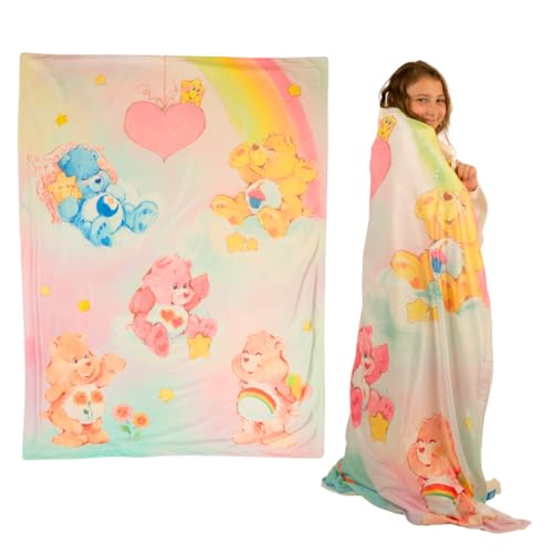 Image of Franco Collectibles Care Bears Valentine's Day Heart Vintage Bedding Super Soft Plush Throw, 46 in x 60 in, (Officially Licensed Product)