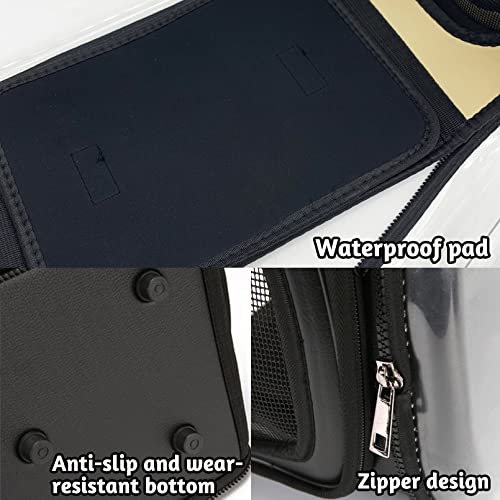 Bnosdm Transparent Cat Carrier Portable Cat Carried Bag Collapsible Soft-Sided Pet Carriers For Kitten Small Dog Travel Hiking Walking & Outdoor Use(Grey) #TOP3