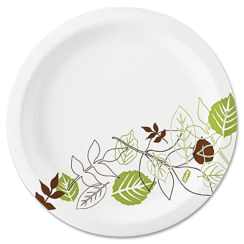 Dixie 8.5" Medium-Weight Paper Plates, Pathways Design, 1000 Count