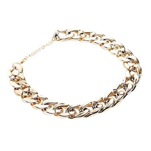 COLLBATH Golden Chain Pet Necklace for Small Dog and Cat Fashion Pendant Chain Jewelry for Pet Birthday Party