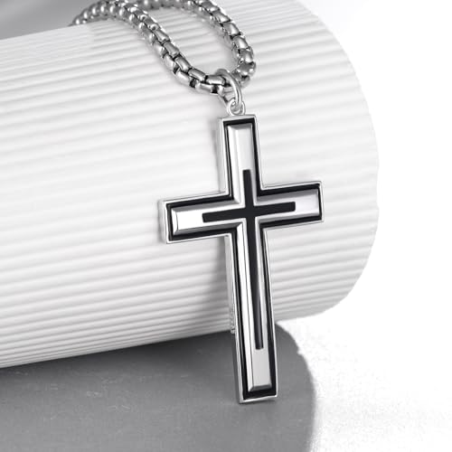 Cross Necklace 925 Sterling Silver Cross Necklace for Men Women Crucifix Necklace Cross Jewelry Gifts2
