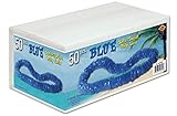 Soft-Twist Poly Leis w/Labeled Box (blue), 50 Blue Leis Per Package