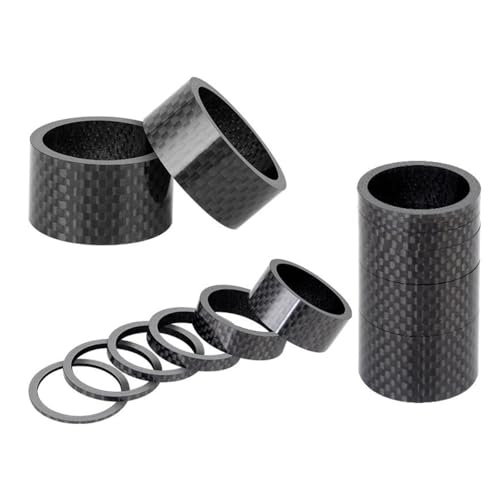 HOUSON 5PCS Bicycle Ahead Stem Spacer, Bicycle Handlebar Spacer Bike Headset Spacers Spacers Stem Spacer Rings 3mm/5mm/10mm/15mm/20mm