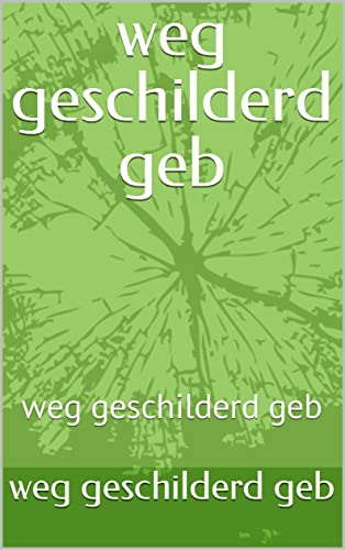 weg geschilderd geb: weg geschilderd geb (Dutch Edition)