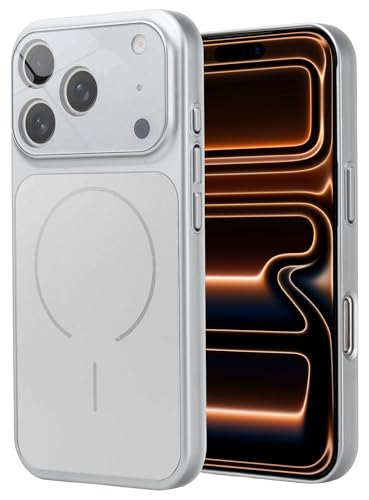 Image of SHINESTAR iPhone 17 Pro Max Case - Premium Shockproof Protective Cover, Wireless Charging Compatible, Slim & Durable Luxury Back Cover with Camera Protection (Silver)