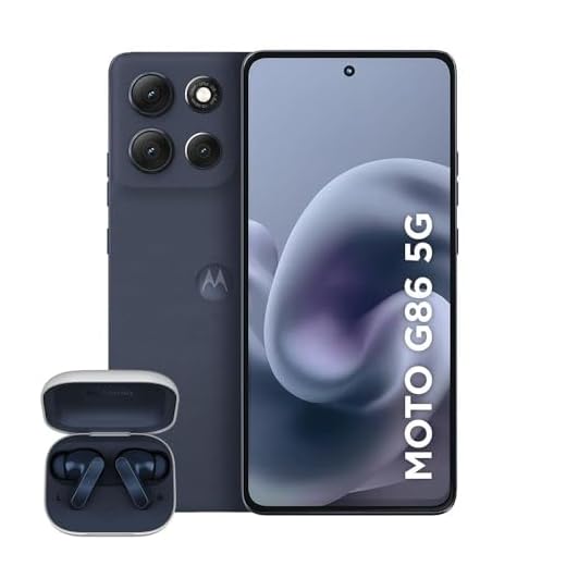 Smartphone Motorola Moto g86 5G Grafite + Fone Bluetooth Buds - 256GB 24GB (8GB RAM+16GB Ram Boost) Tela 1.5K pOLED, 50MP Sony camera OIS Moto AI, videos em 4K, IP68 + IP69