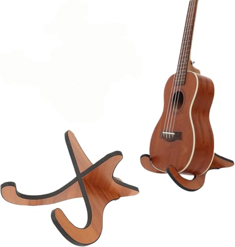 Ruikcoll 1 Stücke Gitarrenständer, Holz Ukulele Ständer, Ukuleleständer, für Mandoline Violine und Kleinere Gerätschaften(Nicht für Gitarre geeignet)