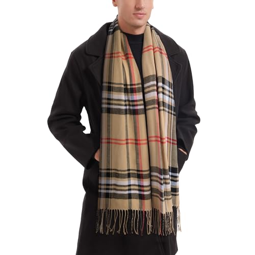 JORYEE Schals für Herren - Winter Schals Herren Kariert Warme Schals...