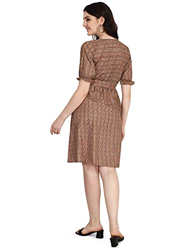 Image of GRECIILOOKS Women's A-Line Rayon Mini Dress