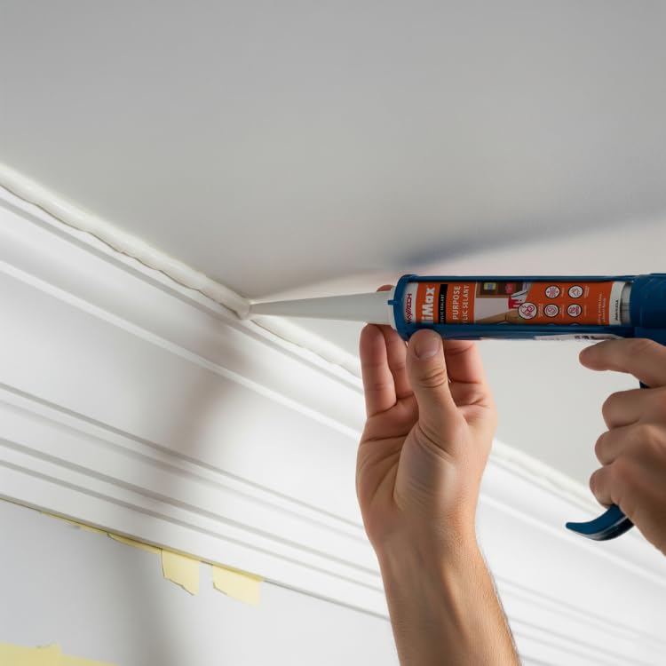 Painters Caulk for Home Improvement – Painters Acrylic Caulking White – Latex Paintable Caulk – 9.5 fl oz Cartridge (12-Pack, 12, Count)