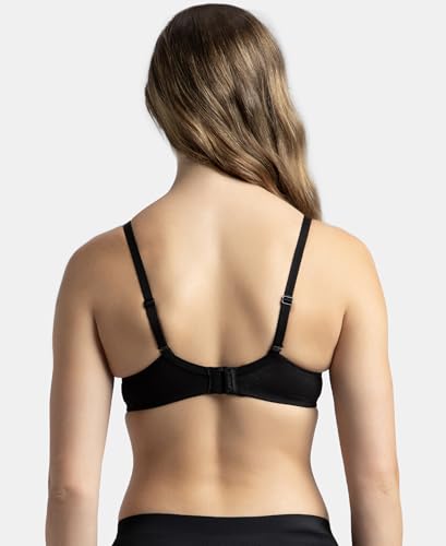 Image of Jockey 1245 Women Under-Wired Padded Super Combed Cotton Elastane Stretch Medium Coverage T-Shirt Bra with Detachable Straps