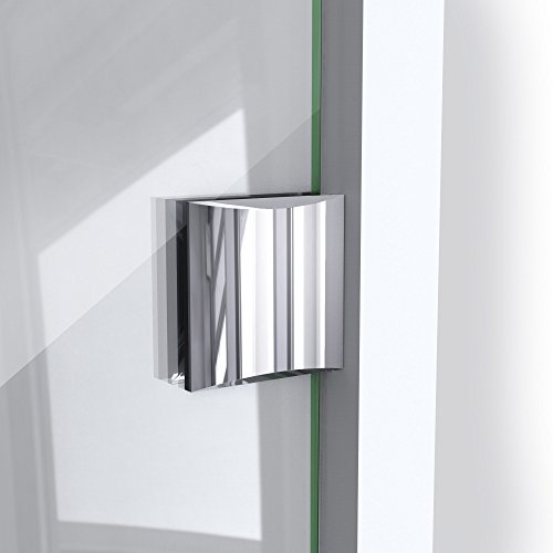 Dreamline Prism Lux 38 In. D X 38 In. W, Frameless Hinged Shower Enclosure, 3/8" Glass, Chrome Finish #TOP5