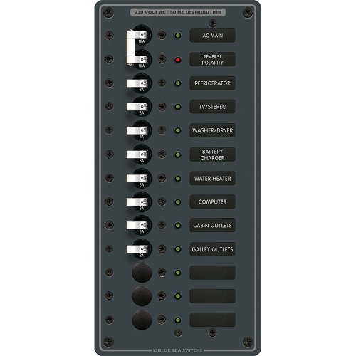 Blue Sea Systems AC Main + 11 Positions [European]