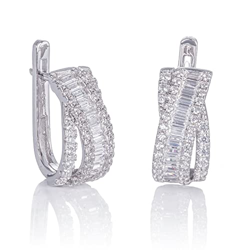 Namana Pendientes De Aro De Plata Para Mujer. Pendientes De Aro De Plata De Ley 925 Para Mujer Con Piedras De Circonita. Pendientes Huggie En Plata De Ley Con Caja De Regalo, Plata De Ley Namana Pendientes De Aro De Plata Para Mujer. Pendientes De Aro De Plata De Ley 925 Para Mujer Con Piedras De Circonita. Pendientes Huggie En Plata De Ley Con Caja De Regalo, Plata De Ley