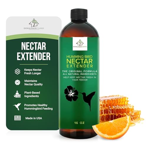 Hummingbird Nectar Extender Extends Nectar Life and Attracts Hummingbirds Naturally All Organic Keeps Fresh Longer - Enjoy Clear Without Frequent Changes 16 oz Bottle