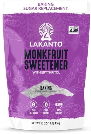 Lakanto Monk fruit Sweetener with Erythritol Baking 454g