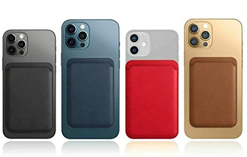 Carteira Magnética Para Cartões iPhone 12, Mini e Pro Max - Acoplamento Magnético em couro sintético