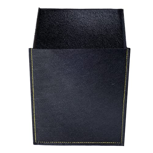 Growerz Square GrowPotz 11-Litre 5pcs High Strength Grow Bag, Black, 11L - Image 4