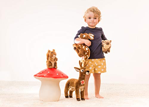 Teddy Hermann 90832 Wildschweinfrischling 22 cm, Kuscheltier mit idealem Recyclinganteil (Füllmaterial)