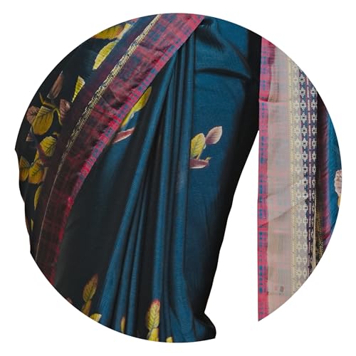 Image of MIRCHI FASHION Saree for Woman | Chiffon Floral Printed Breathable Occasional Sari with Blouse
