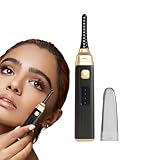 Elektrischer Wimpernzange – 5,91 Zoll wiederaufladbarer beheizter Lockenstab | Batteriebetriebene Wimpernbürste mit ABS-Silikonspitzen für professionelles Make-up-Styling zu Hause