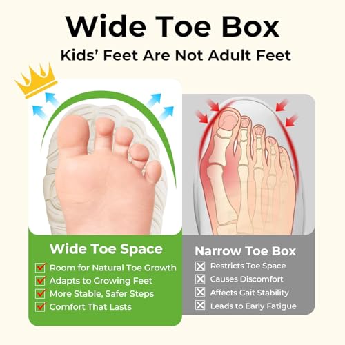 SAGUARO Kids' Barefoot Shoes Wide Toe Box Zero Drop Sneakers Non-Slip Minimalist Shoe Brown 2 Little Kid by SAGUARO - Image 3