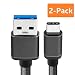 BeneStellar for Samsung S9 Charger Cable, USB C to USB A (2-Pack 5ft) Type C Nylon Braided Fast Charging Cord for Samsung Galaxy S9 Plus/Note 8 / S8 / S8 Plus, LG V20, Google Pixel and More (Black)