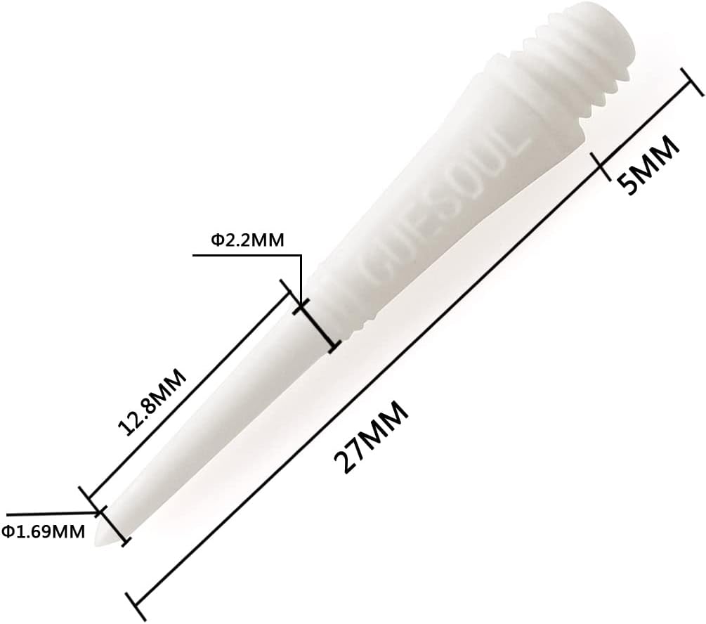 CUESOUL 100 Pieces Soft Tip Points for Soft Tip Darts