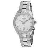  Tissot Damen-Uhren Analog Quarz One Size Edelstahl 87487369