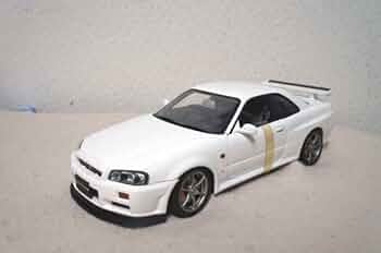 値下げ　オートアート 1\18ニッサンスカイラインGTR R34【ホワイト】 オートアート コンポジット 1/18 日産 スカイライン GT-R (R34