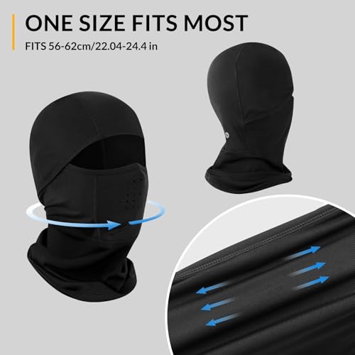 Baleaf Balaclava Ski Face Mask For Men Women Sheisty Mask Uv Sun Protection Black Full Face Cover For Motorcycle Cycling Work thumb #6