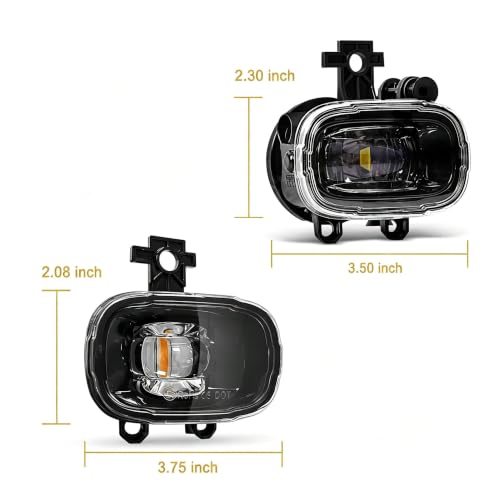 Lampe antibrouillard LED jaune étanche pour régler le manque de visibilité