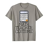 Math Teacher Costume Tshirt Halloween High School Calculator