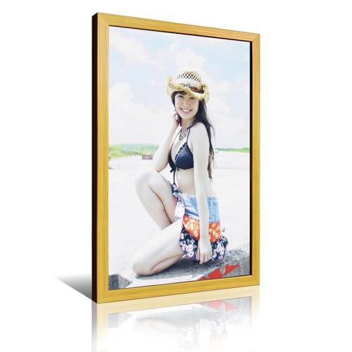 ?؃|X^[ KXA[ou }bg̃|X^[ t[A͂ȃR[i[̎ʐ^t[AM[̕ǂ̊zS[h A~jEʐ^t[ Wooden Frame-style 24x36inch(60x90cm)