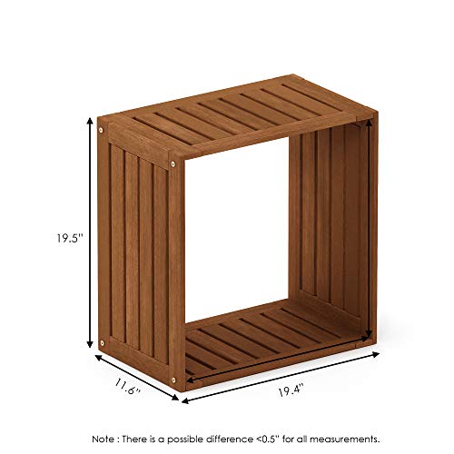 Furinno TIOMAN Set of Three Outdoor Storage Boxes, 19.4W x 19.5H, Natural - image 4