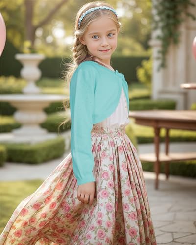 Image of BOBOYOYO Long Sleeve Girls Shrug Knit Girls Cardigan Bolero Dress Sweater