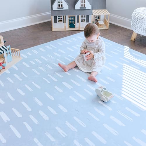 Image of Little Landings Baby Play Mat for Floor - Shoreline (6x6ft) - Premium EVA Foam Play Mat for Babies & Toddlers (Ages 0-5+) Non-Toxic Playmat for Tummy Time, Crawling & Playroom - Stylish & Comfortable