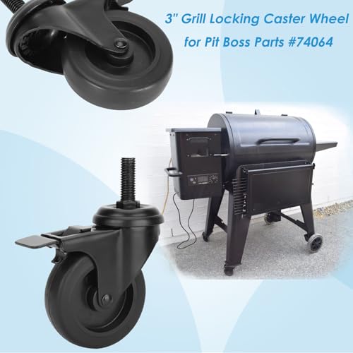 Image of 74064 Locking Caster Wheels for Pit Boss Replacement Wheels