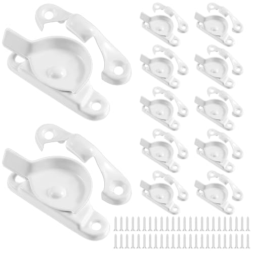 Hicarer Zinc Window Sash Lock Casement Window Lock 1-15/16 and 1-7/8 in. Hole Centers, Window Locks...