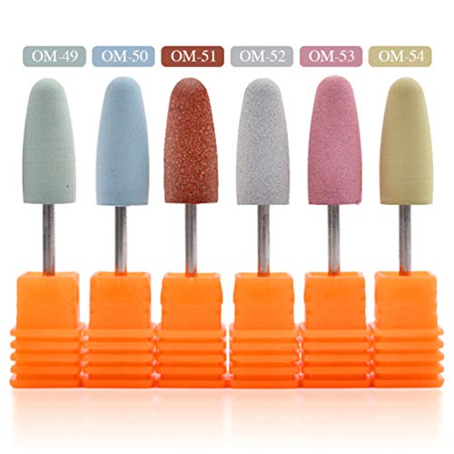 FRCOLOR Nagelfräser Aufsatz Silikon Nagel Schleifen Kopf zum Polieren für Elektrische Maniküre Maschine (OM49) – Bild 6