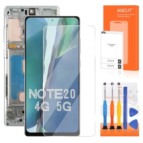INCELL - Pantalla de repuesto para Samsung Galaxy Note20 4G 5G para Samsung Note 20 LCD Display N980 SM-N981U SM-N981W LCD Digitalizador pantalla táctil con marco verde