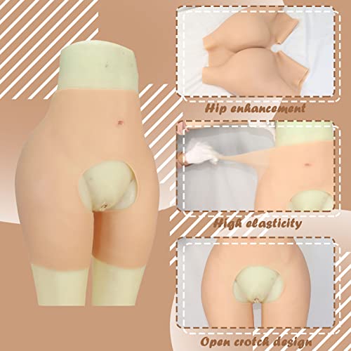Calças de silicone Crossdressing Shorts de controle de maricas realistas Hip acolchoado realçador mo