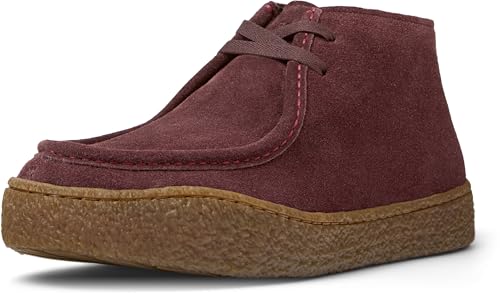 Camper Peu Terreno K400813, Botín Wallabee Mujer, Borgoña 001, 41 EU